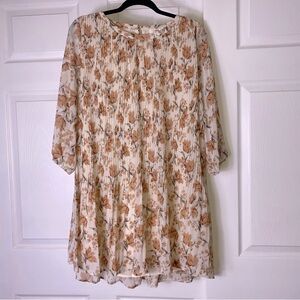 Entro Floral Pleated Dress NWT!